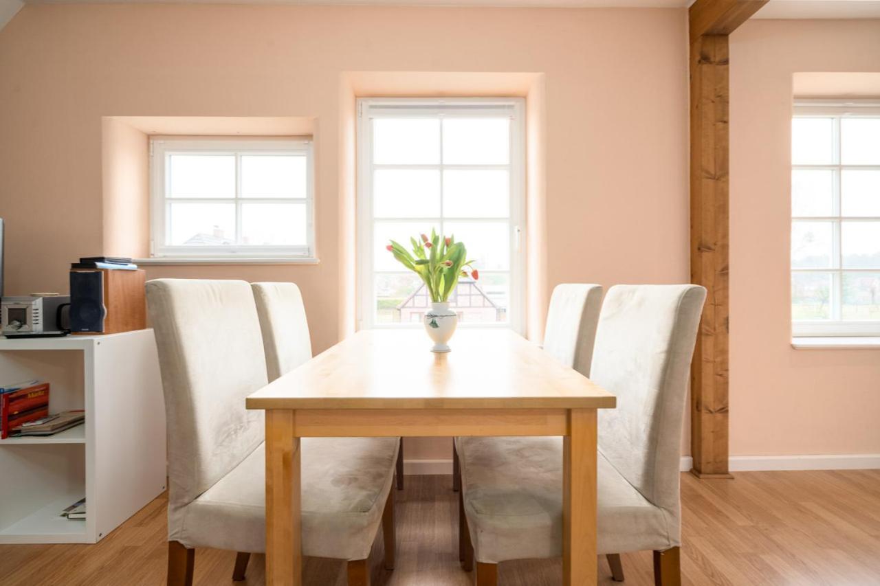 Ferienwohnung 1 Im Landhaus Am Wildpark 博克 外观 照片