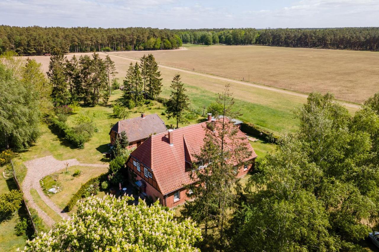 Ferienwohnung 1 Im Landhaus Am Wildpark 博克 外观 照片